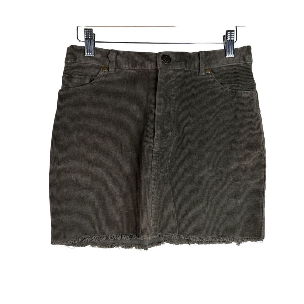 Rue 21 Corduroy Mini Skirt‎ size Medium Green